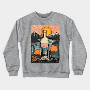 Bottle And Lake Crewneck Sweatshirt